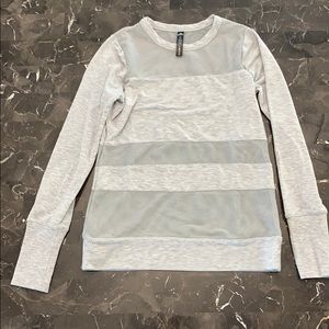 90 Degree Workout top Mesh Grey